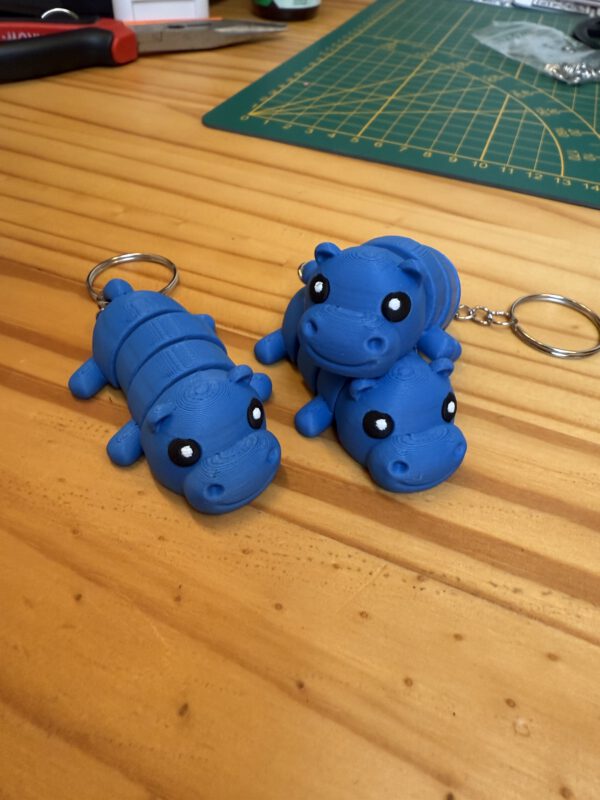 Flexi Nijlpaard Sleutelhanger