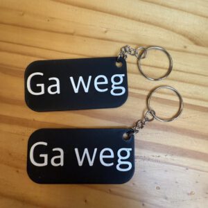 "Ga Weg" Sleutelhanger